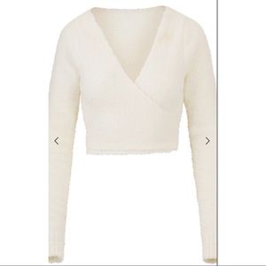 SKIMS COZY KNIT WRAP TOP